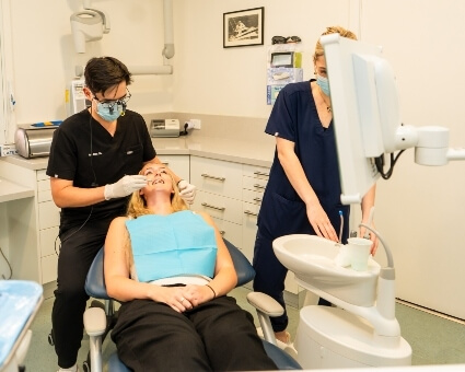 Perth patient in a dental consultation at HM Dental