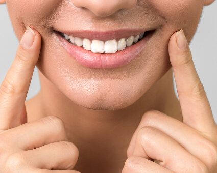 Woman with beautiful smile