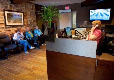 Patients in waiting area