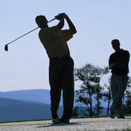 Golfer silhouette