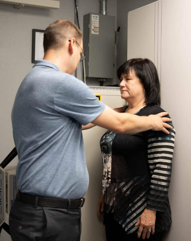 patient getting x-ray