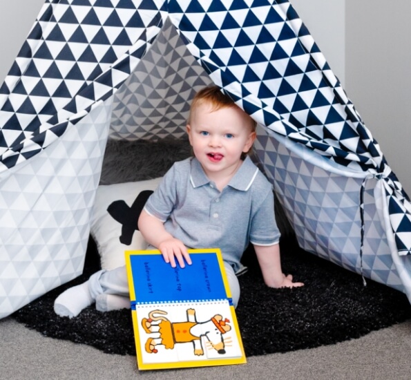 toddler playing