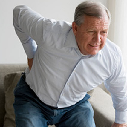 Man with sciatic pain