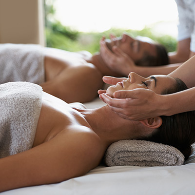 couple getting a massage