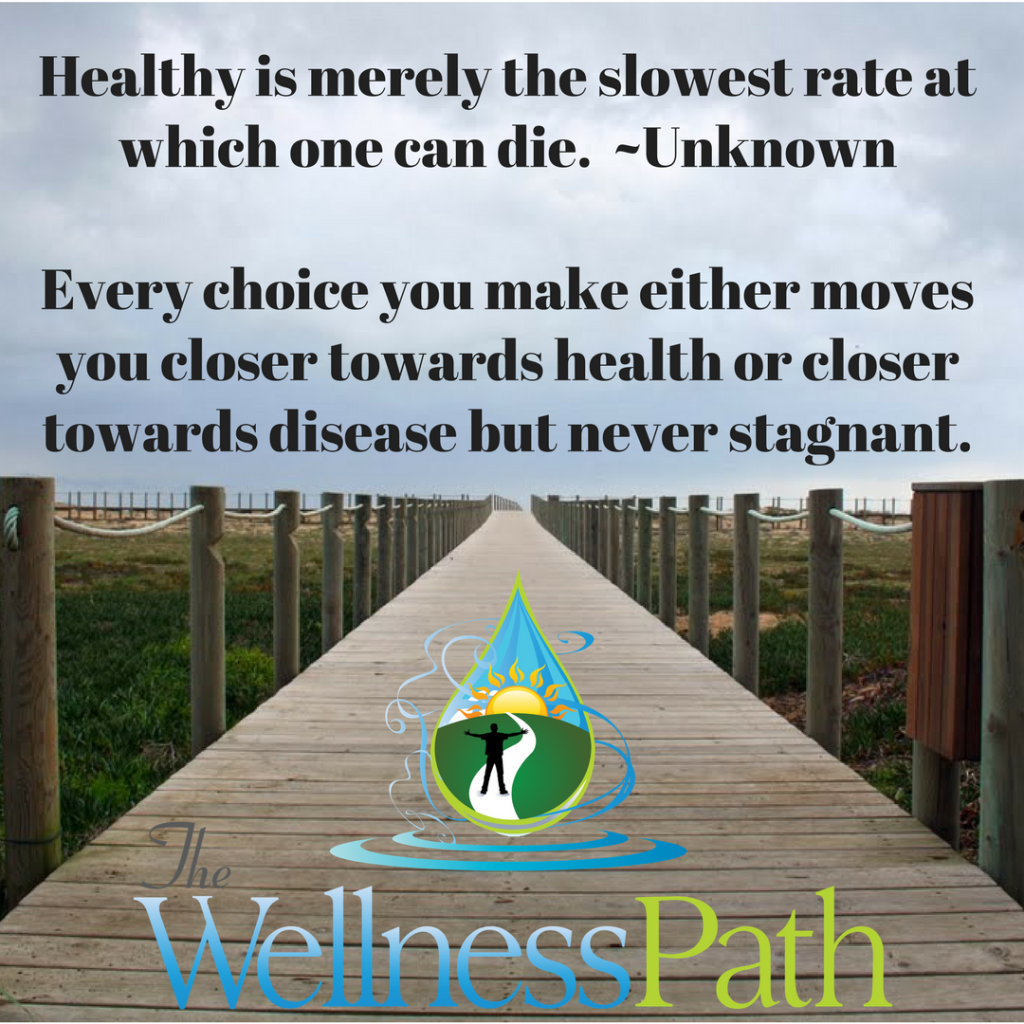 Health is a journey, not a destination. You have the power and freedom to choose how far down the