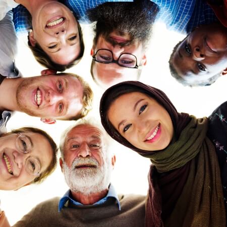 Group of multicultural people