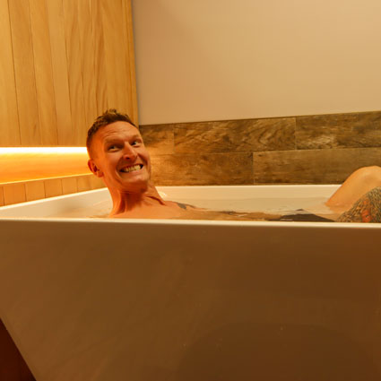 Man in PLUNGE bath