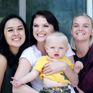 family with teens and baby