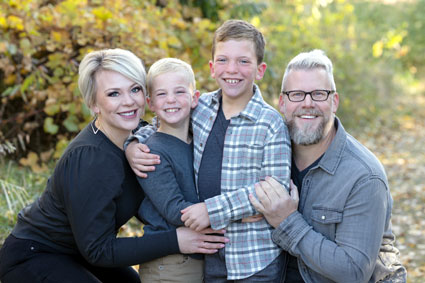 Chiropractor La Crosse Dr. Angie Frank and her family