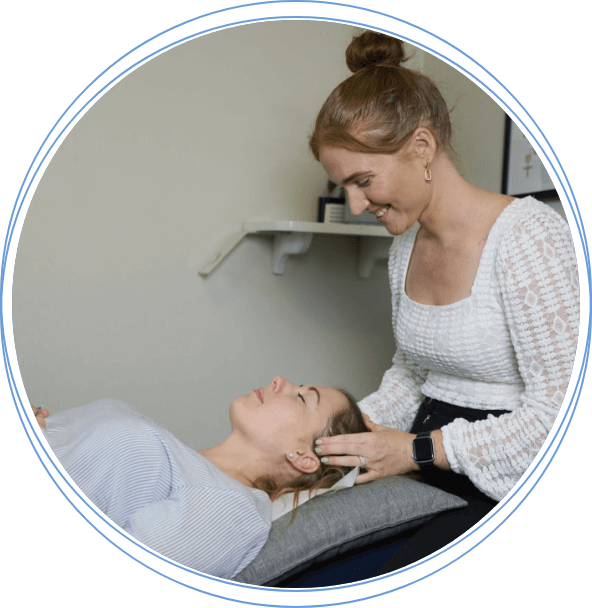South Perth chiropractor adjusting patients neck
