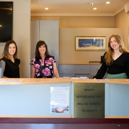 our team at the front desk