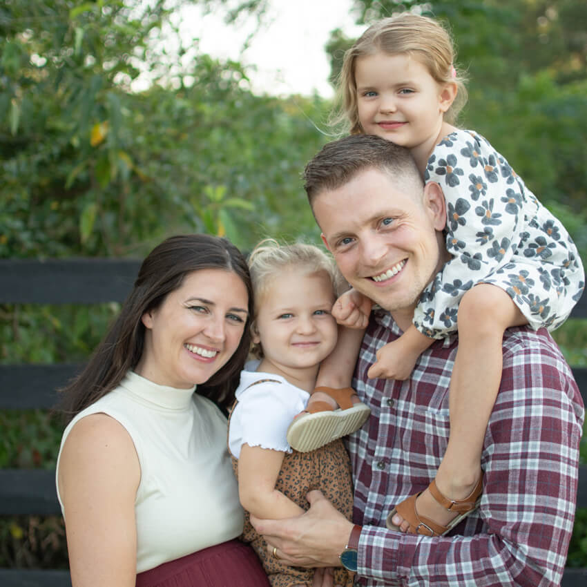 Dr. James with family