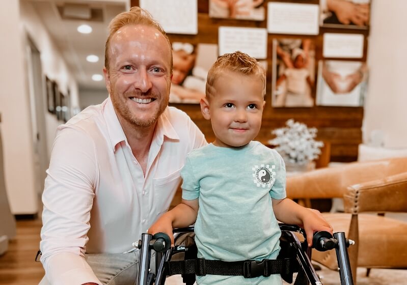 Dr. Jason with kid patient