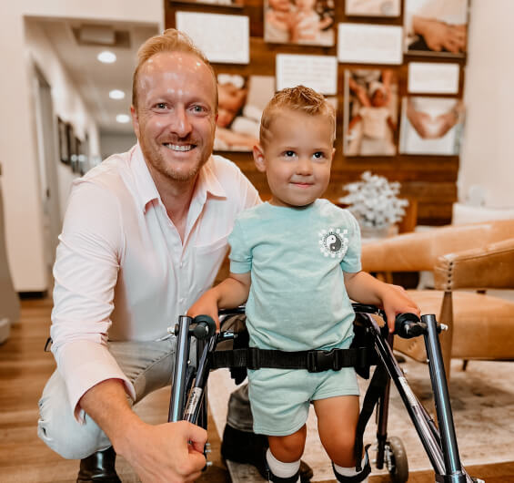 Dr. Jason with kid patient