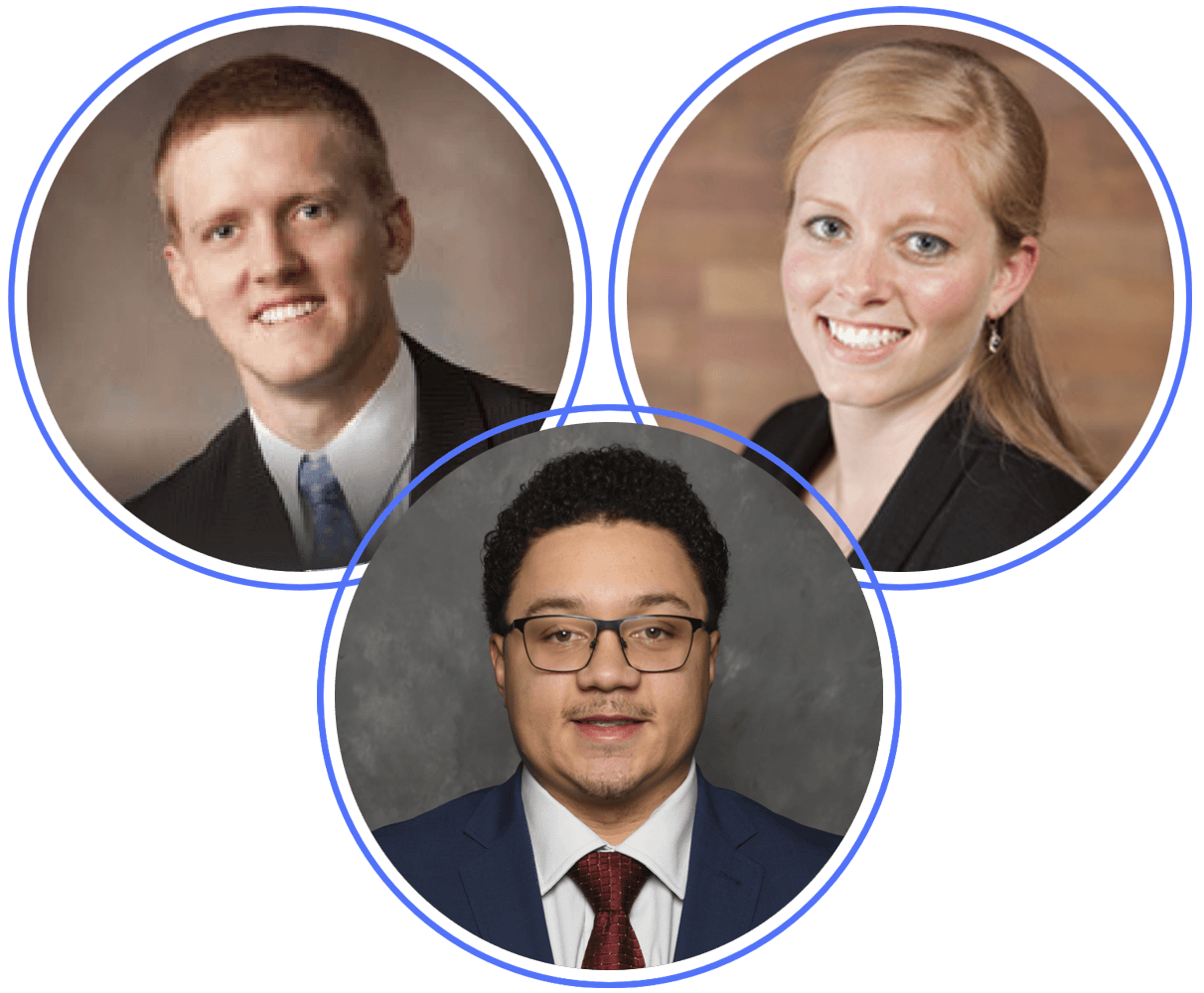 Dr. Buck, Dr. White, Dr. Willis profile photos