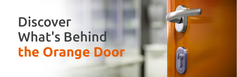 orange door banner