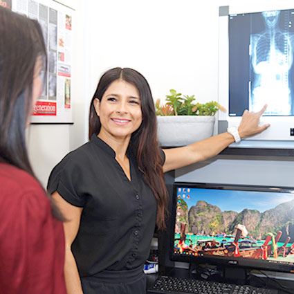 doctor talking to patient