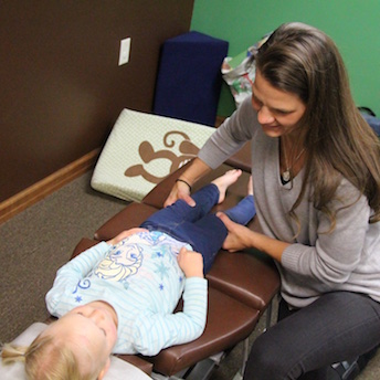 Pediatric chiropractic exam