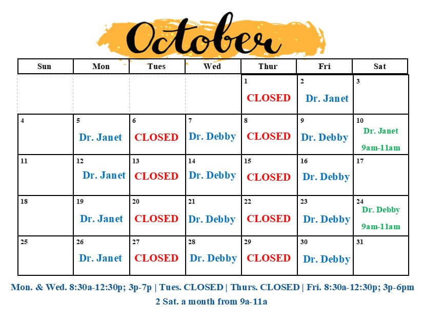 October - small 2026