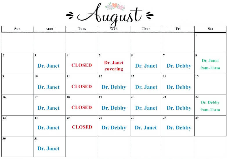 Porter August Calendar 2026