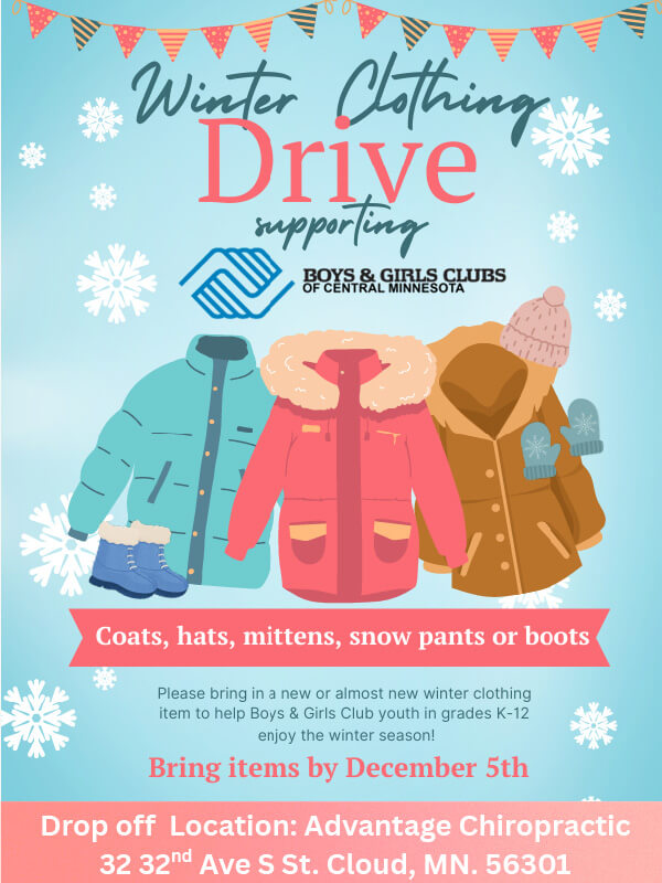 Winter Clothing Drive Flyer