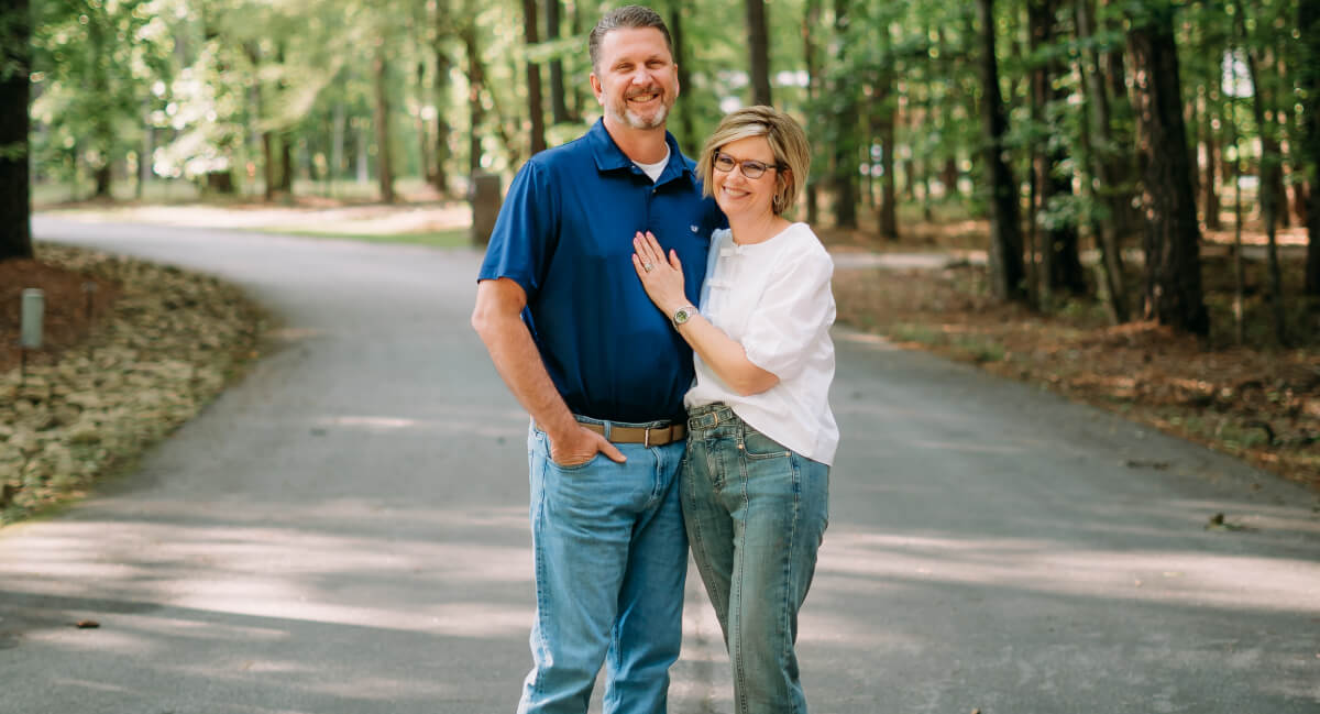 Dr. Gary L. Davis and his wife out in nature