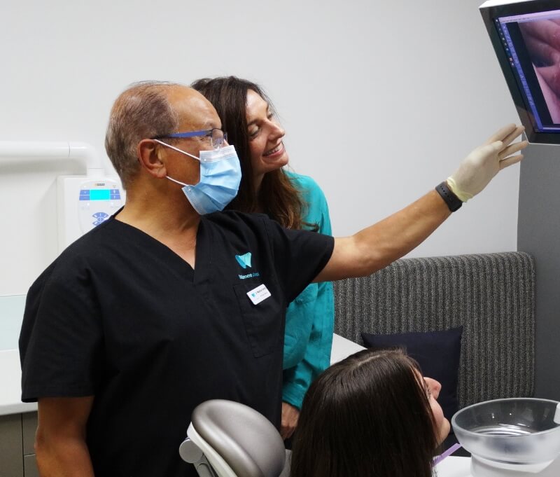 Willsmere Dental Dentist showing image to a patient