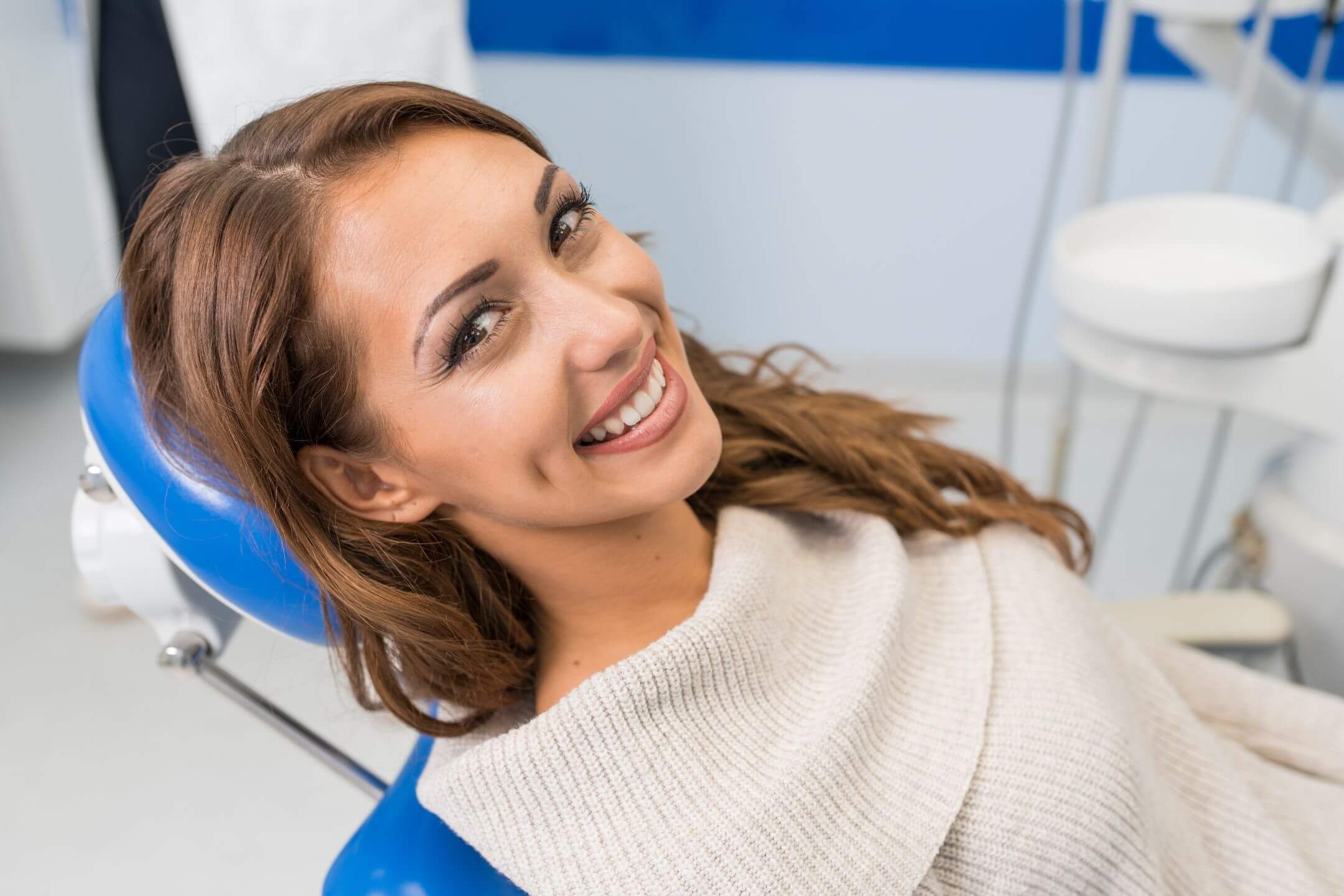 young woman with beautiful smile