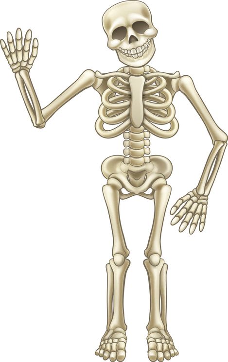 happy skeleton waiving