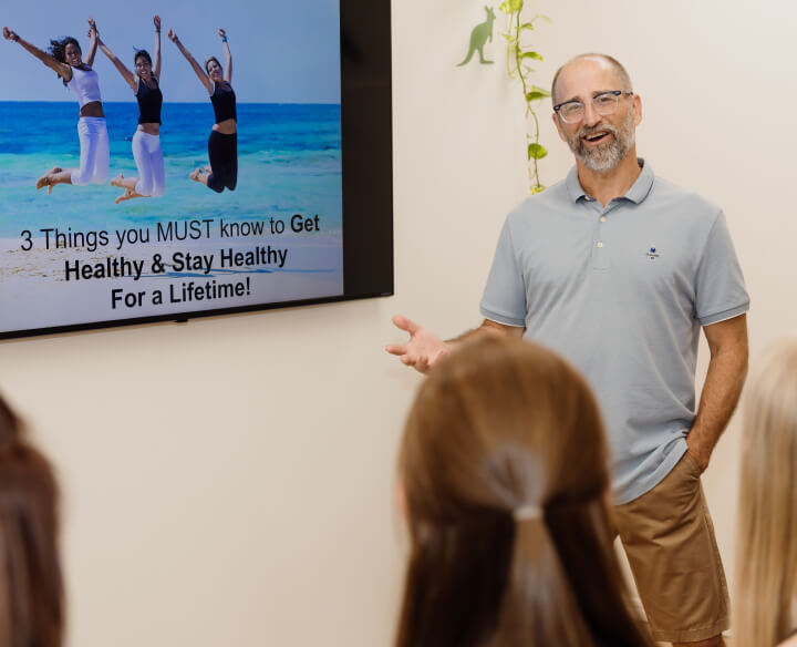 Dr. Jeff speaking in seminars
