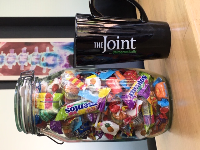 jar filled with candy