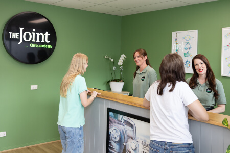 Cleveland patients checking in at reception