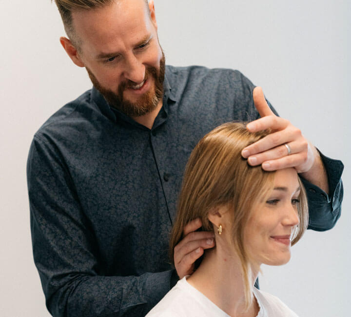 Dr. Jeff adjusting a patient