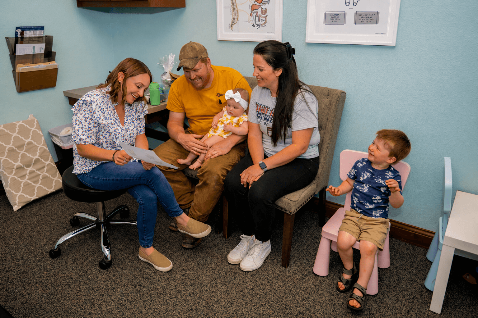 Family chiropractic care in Kenosha WI at Absolute Chiropractic + Wellness — serving patients of all ages from newborns to grandparents