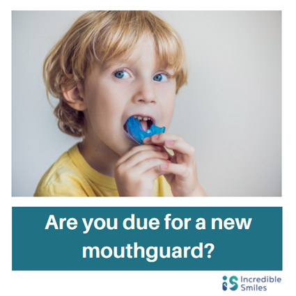 little boy with cutom mouthguard