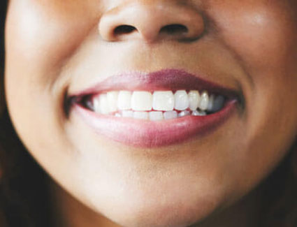 closeup of a beautiful smile