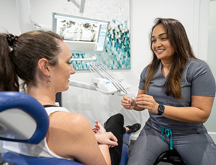 dr mandy and patient talking