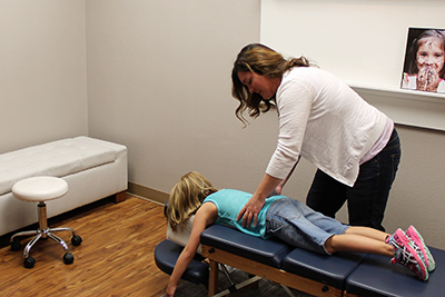 Pediatrick Lumbar Adjustment by Dr. Rachel Curtis