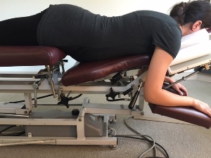 Expectant Mom on Adjustment Table