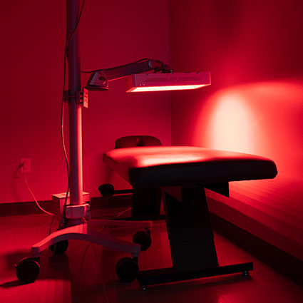 red light therapy table