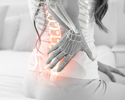 Woman with disc issues