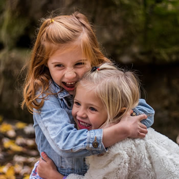 Children hugging