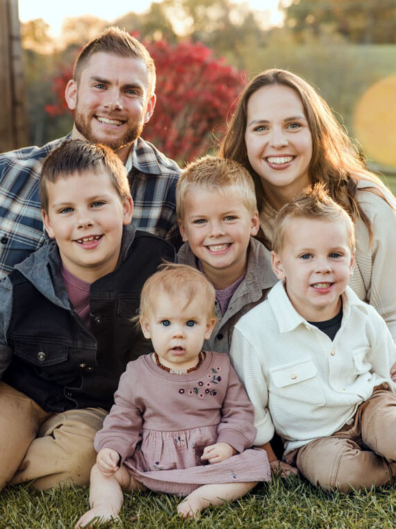 Dr Andrew and his family