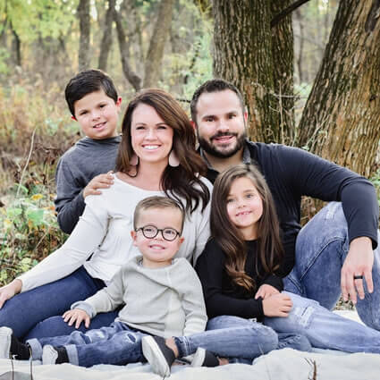 Dr. Dinkel and his family