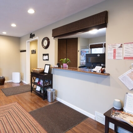 our front desk area