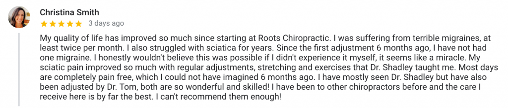 chiropractic for migraines and sciatica review