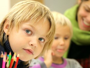 boy in school