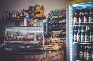 grocery store counter