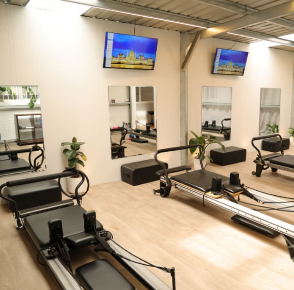 Our Inline Health Chiropractic reformer pilates area