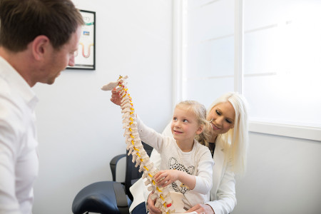 inline child holding spine